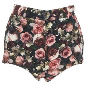 Givenchy Tisci rose floral print high cut shorts